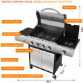 NOUVEAU DESIGN MULTIFUTS GAS BARBECE BAUCHES NOIR